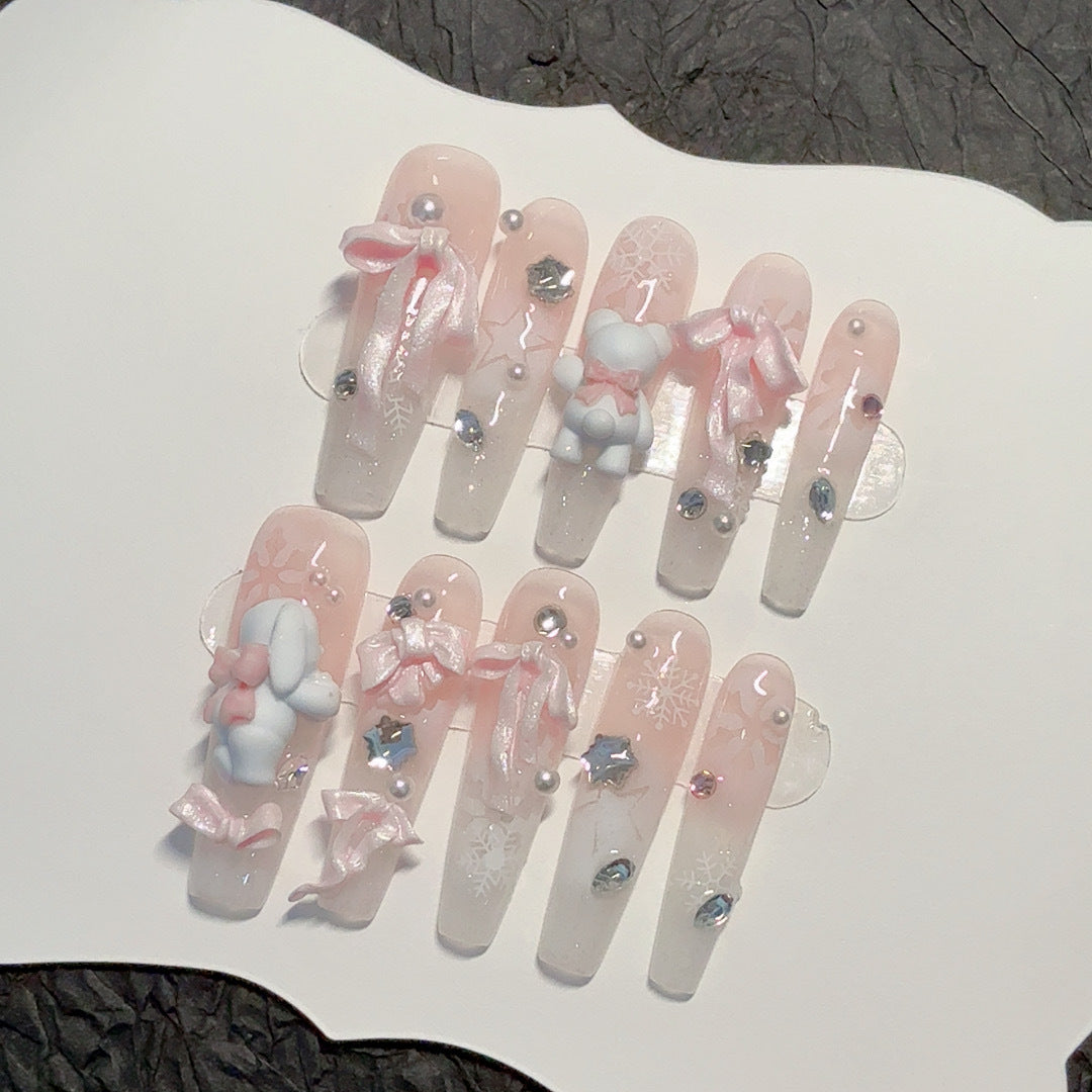 Dekorativer Nagelkunstset
