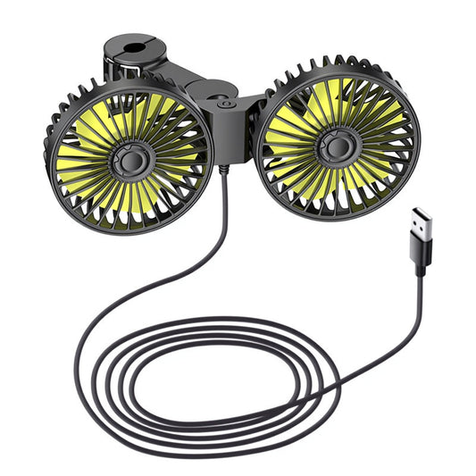 Unisex verstellbarer Dual-Head Auto-Luftzirkulator Brehn