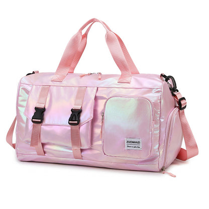 Iridescent Multi-Pocket Sport Duffel Bag Brehn