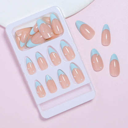 Elegantes French Tip Press-On Nail Set Brehn