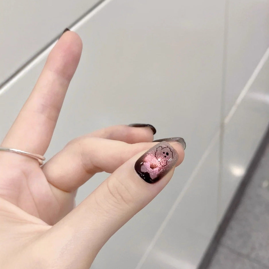 Niedliches Tier-Themen Press-On Nagelset Brehn