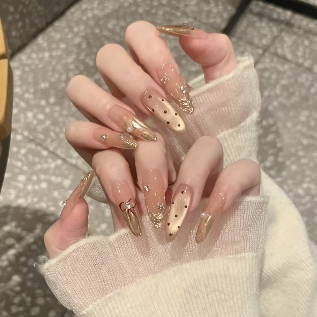 Premium Glitzernde Press-On Nagelerweiterungen Brehn