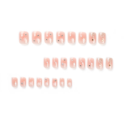 Kunstvolle Nagelverlängerungen mit Weihnachtsdesign Brehn