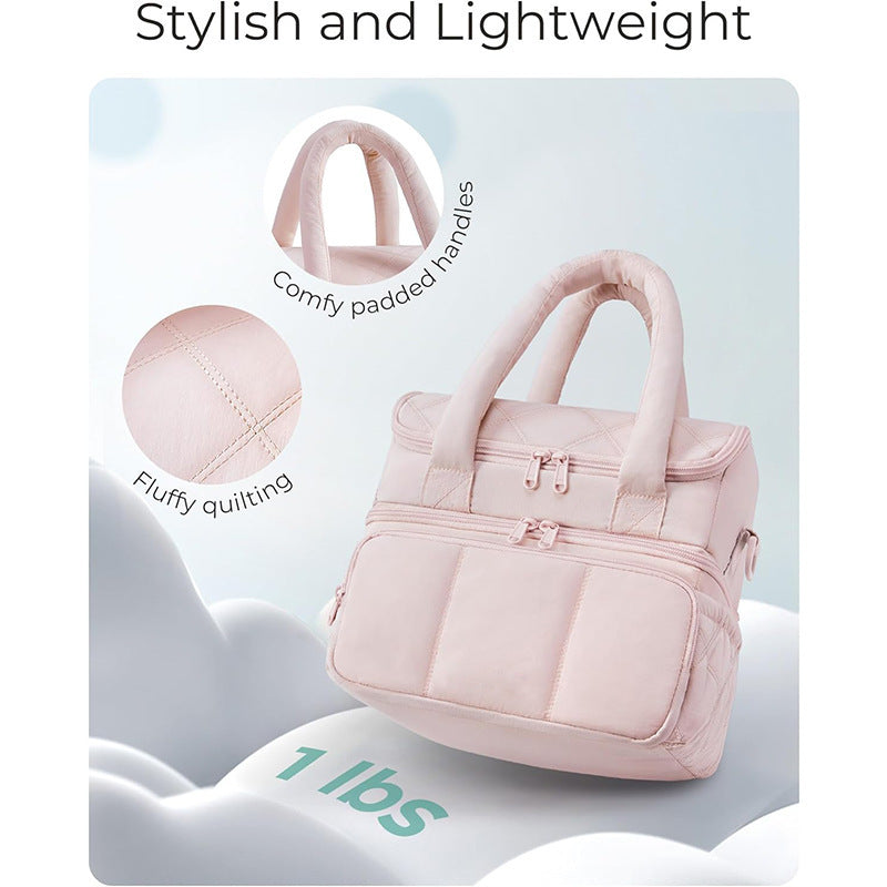 Elegante Kosmetiktasche mit Fächern Brehn
