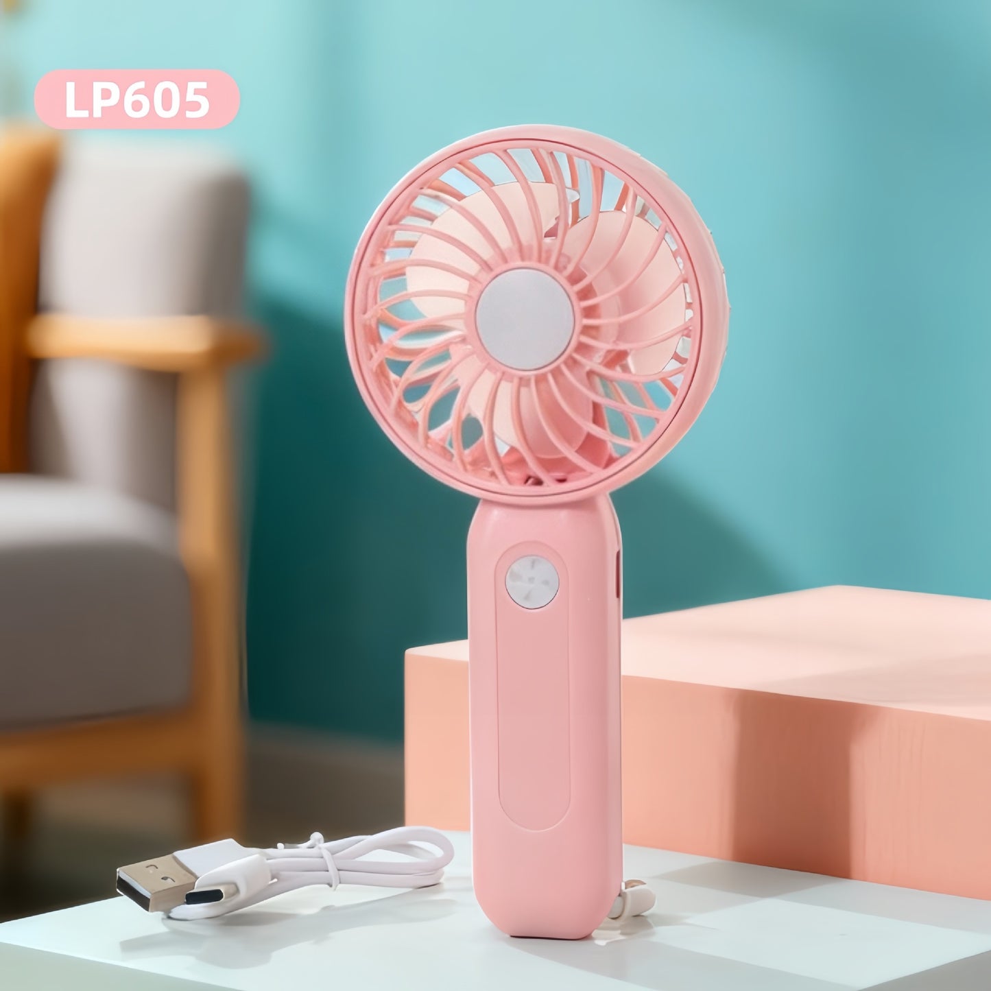 Damen Tragbarer Handventilator mit USB-Ladefunktion Brehn