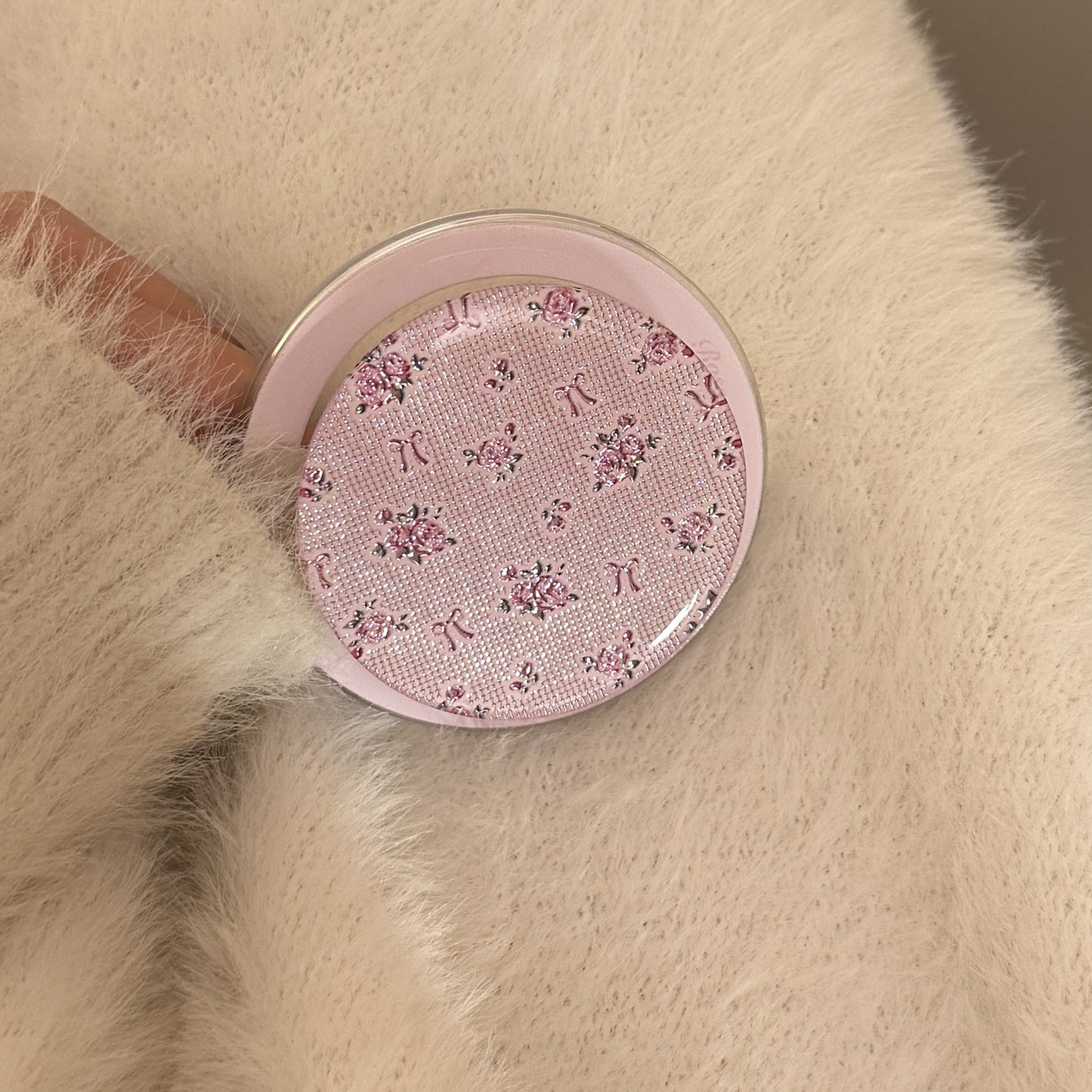 Handspiegel mit floralem Design Brehn