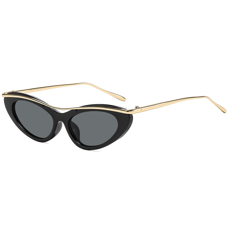 Damen Cat-Eye Sonnenbrille mit elegantem Metallrahmen Brehn