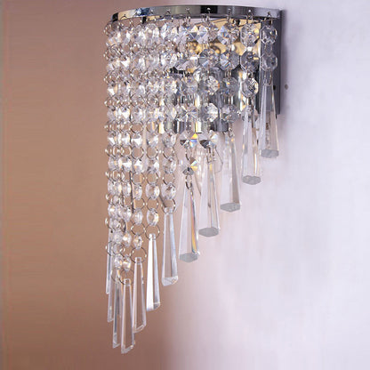 Glamouröse Kristall Wandlampe