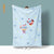 Verspielte Quallen-Themen-Fleece-Decke