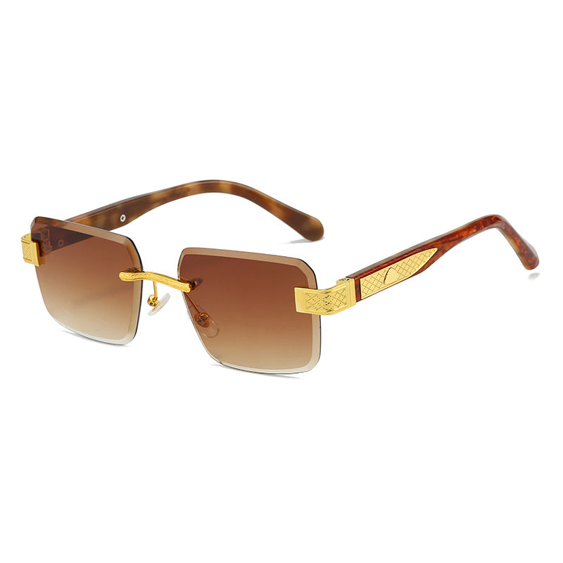 Damen elegante Sonnenbrille mit luxuriösem, glitzerndem Rahmen Brehn