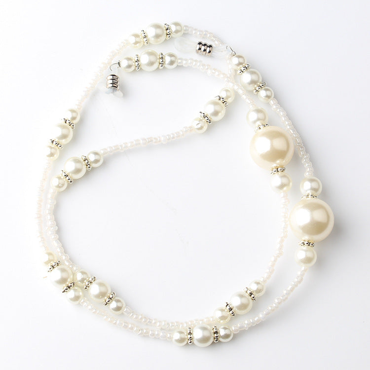 Elegante Perlenbesetzte Brillen Kette Brehn
