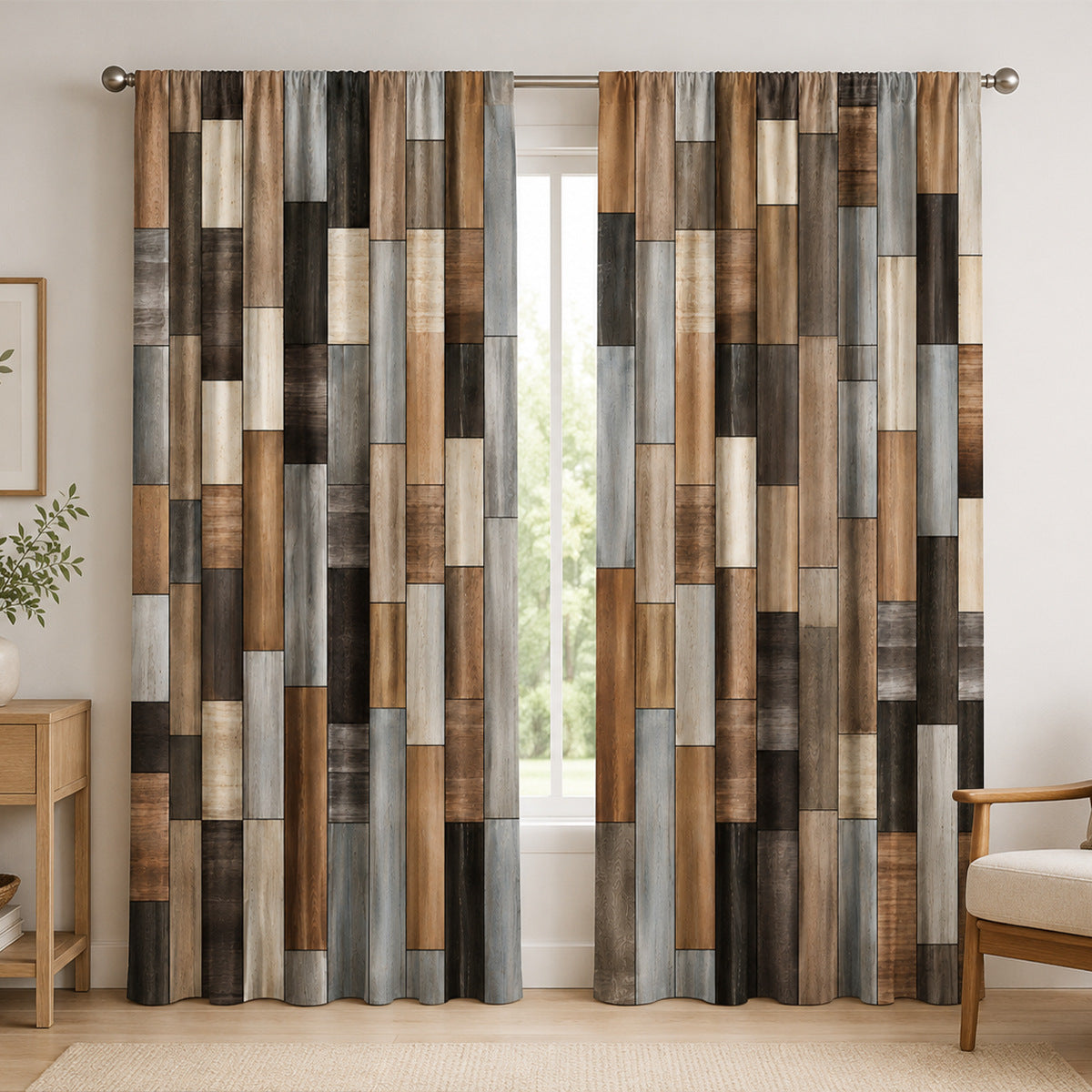 Glasmalerei Inspirierte Dekorative Fenster Vorhänge