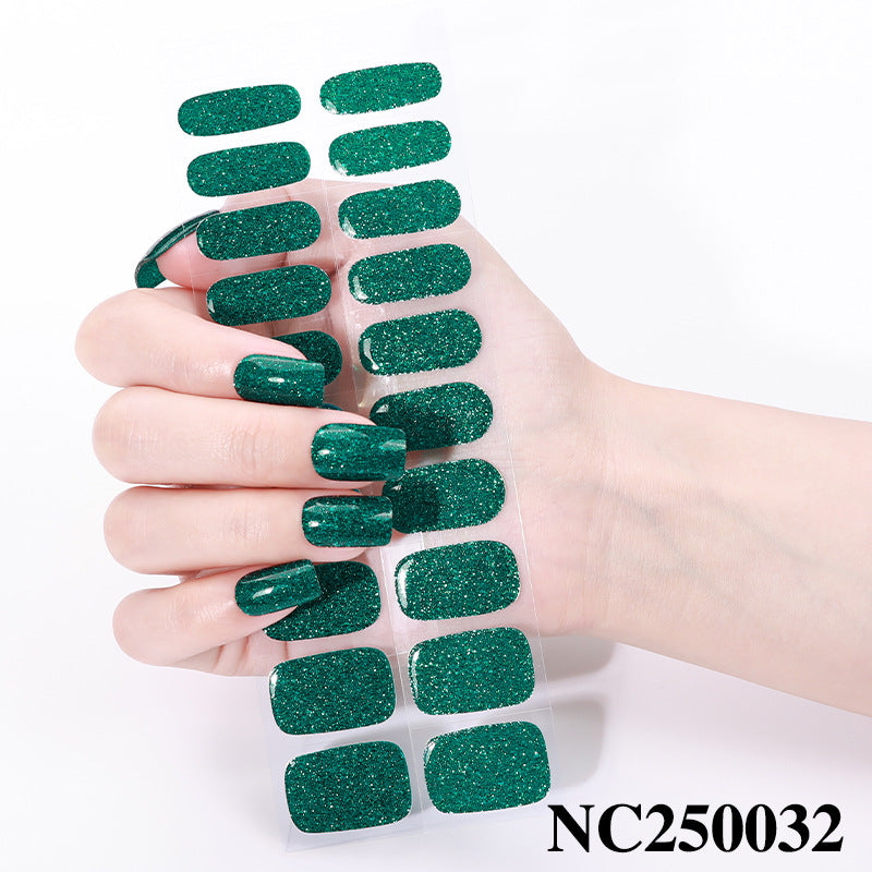 Elegante Glitzer Nagelwickel
