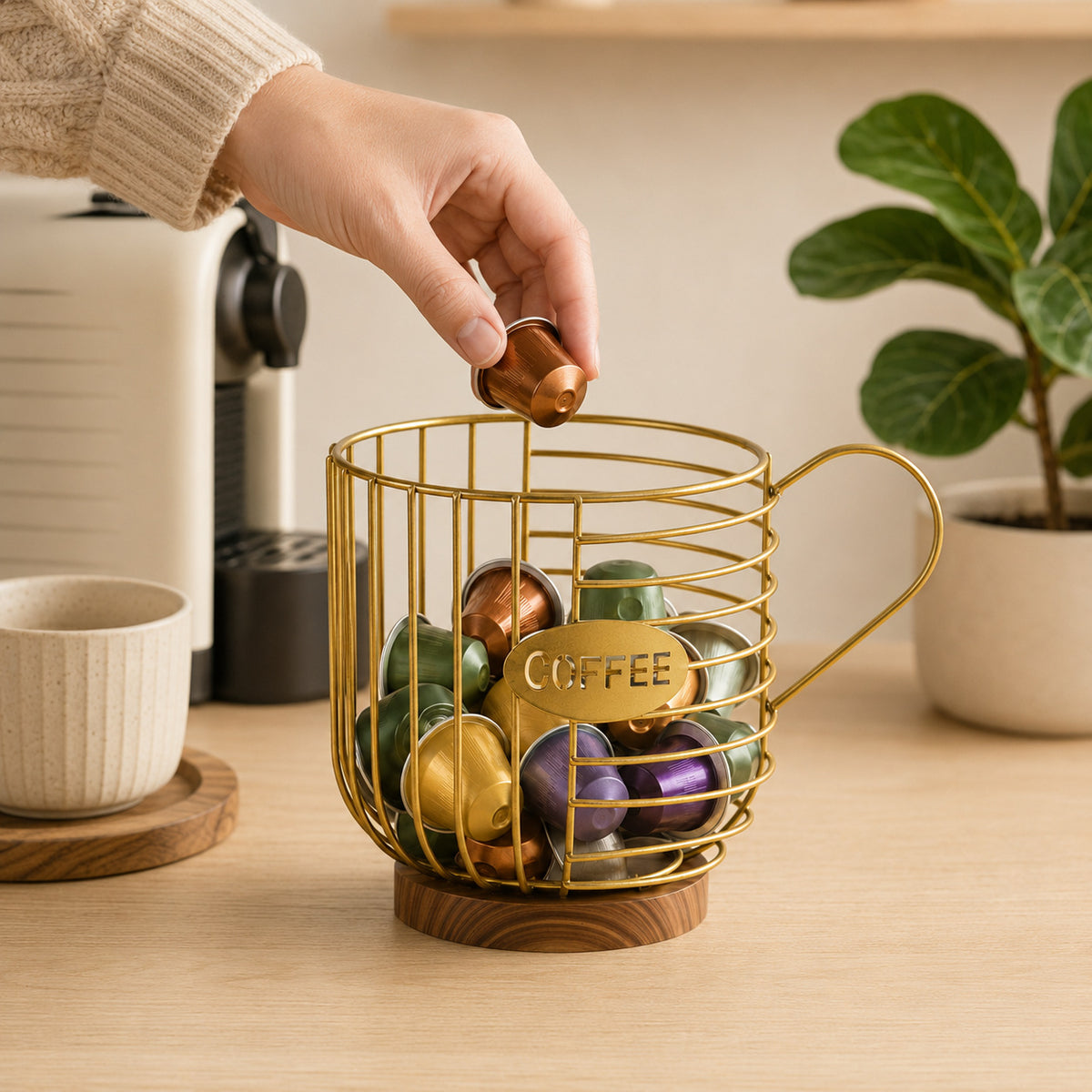 Dekorativer Kaffeebecher