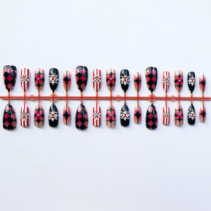 Künstlerisches Grafik-Nagel-Set
