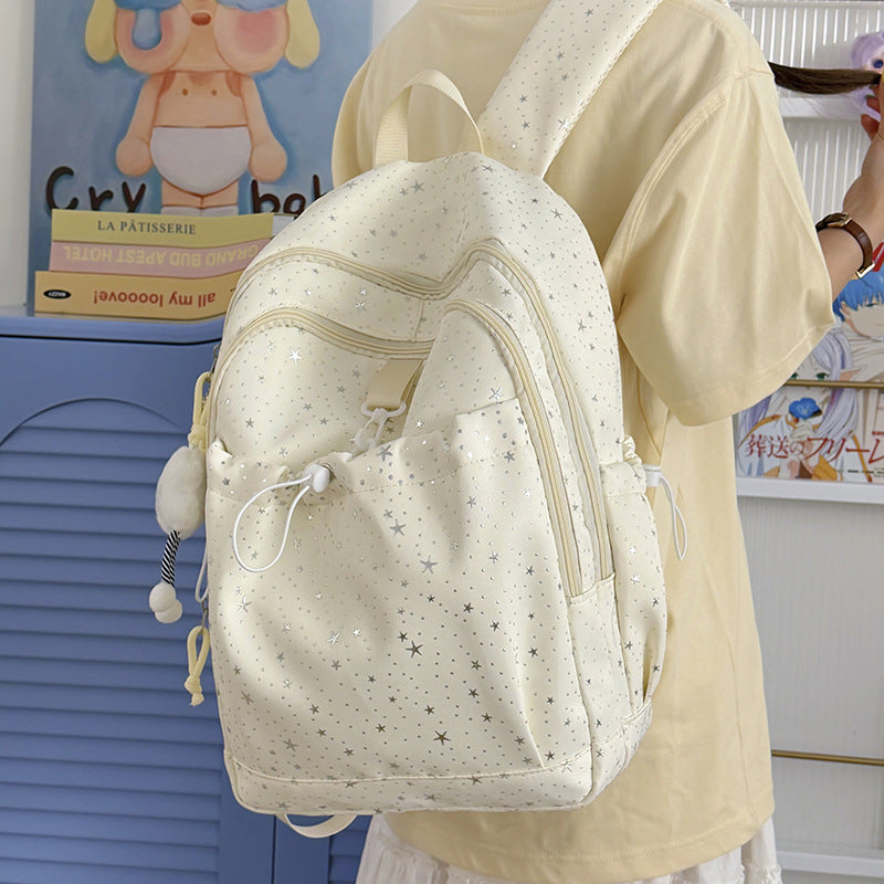 Charmanter Sternenmuster Rucksack Brehn