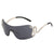 Damen futuristische Sonnenbrille mit elegantem Schwan-Design Brehn