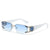 Stylische Minimalistische Rechteckige Sonnenbrille Brehn