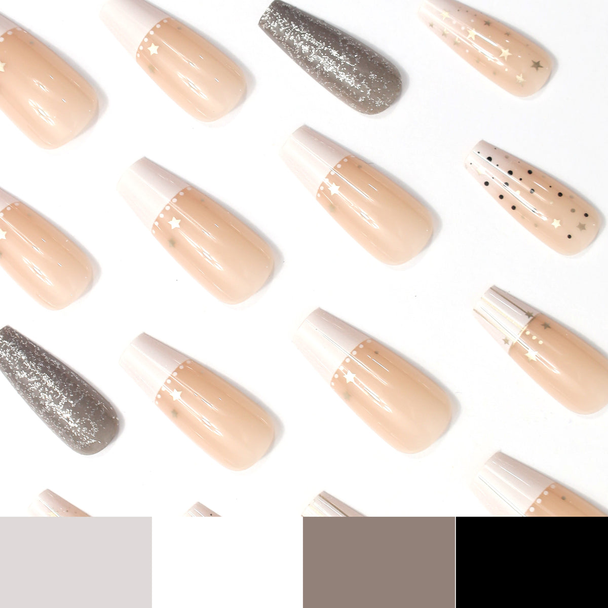 Glamouröse Sternen Nagelkunst Verbesserungen Brehn