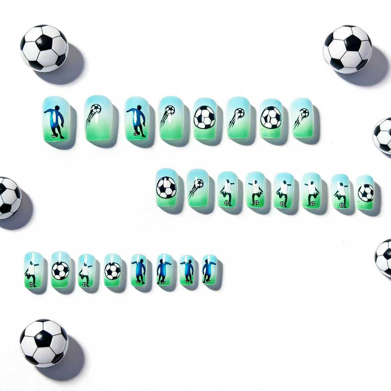 Kreative Fußball Nagelkunst Brehn