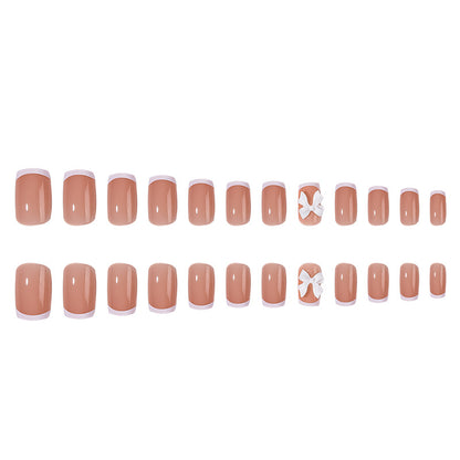 Premium Floral Akzent Druck-Nagelset