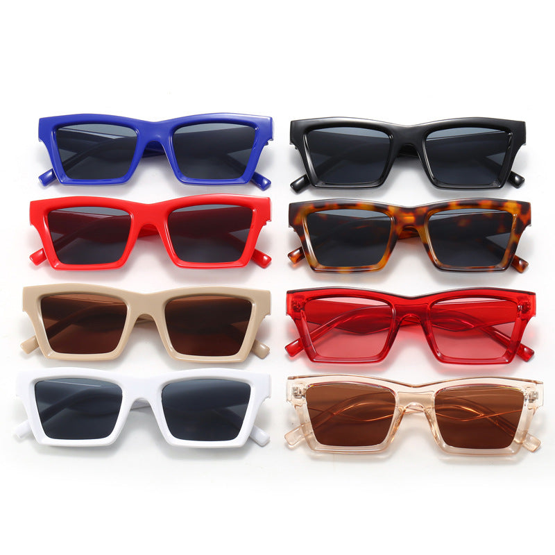 Damen Trendige Sonnenbrille mit breitem Rahmen Brehn