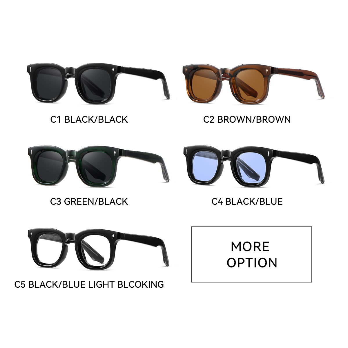 Damen Sonnenbrille im modernen quadratischen Design mit UV-Schutz Brehn