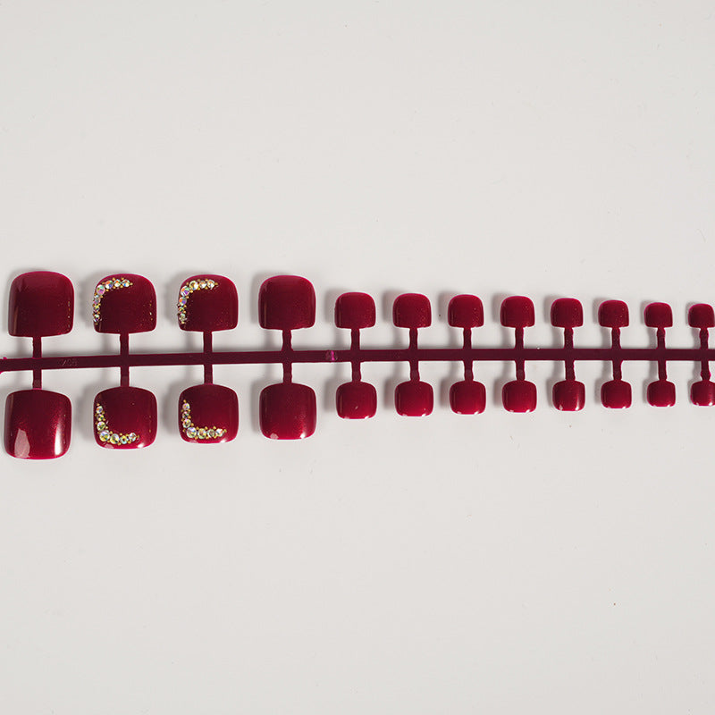 Glänzendes dekoratives Press-On-Nagelset Brehn