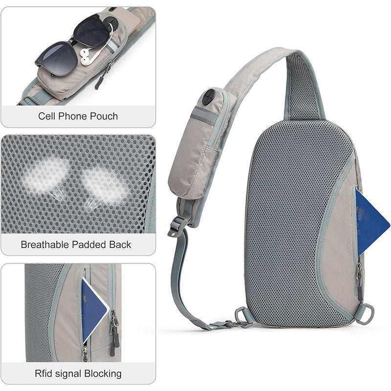 Eleganter Sling-Rucksack mit Wasserabweisendem Material und Ergonomischem Design Brehn