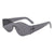 Damen modische Sonnenbrille im futuristischen Look Brehn