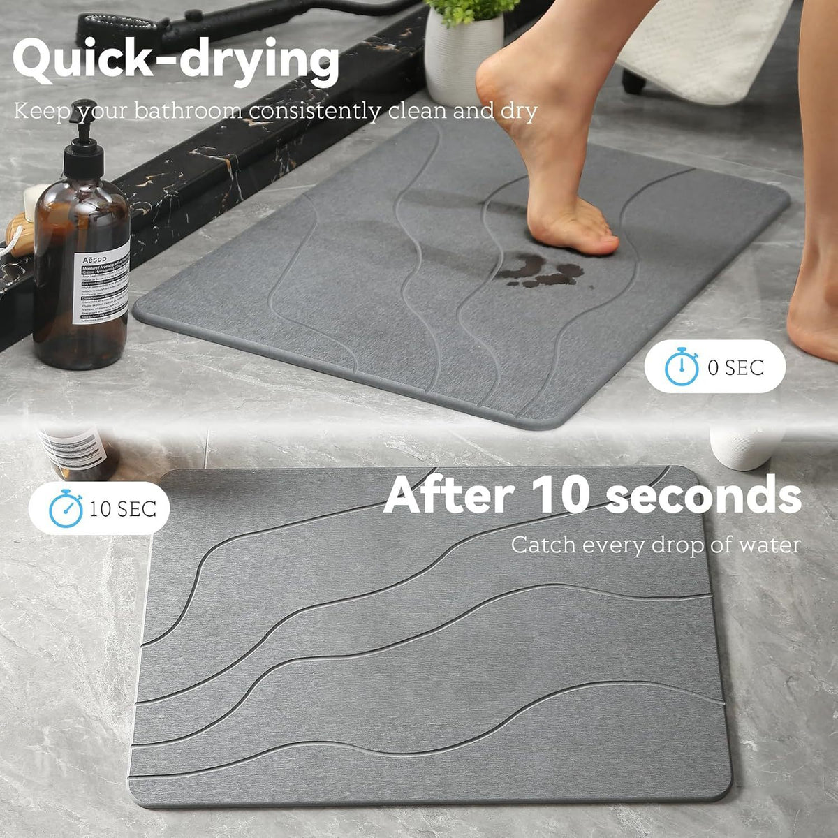 Memory-Foam Badezimmermatte