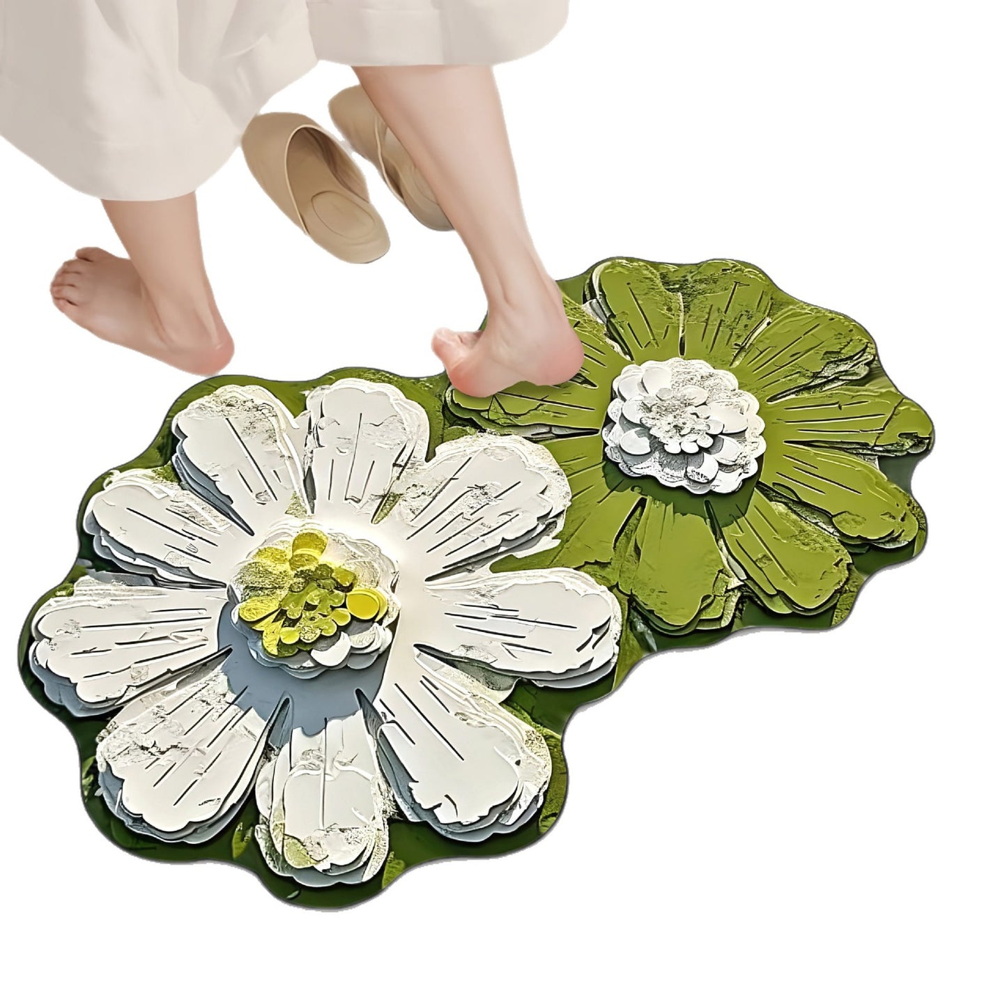 Luxuriöse Blumenmuster Badeteppich Brehn