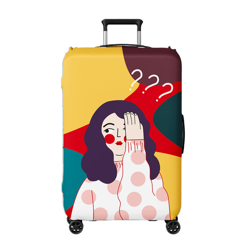 Damen Kofferhülle mit kreativem Illustrationsdesign Brehn