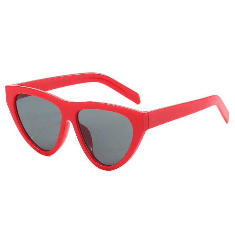 Damen futuristische Cat-Eye Sonnenbrille mit hochwertigem Kunststoffrahmen Brehn