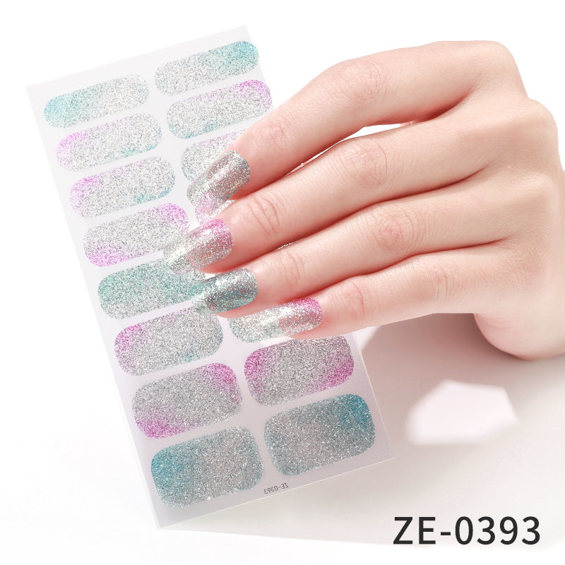 Glitter Ombre Nagelfolien