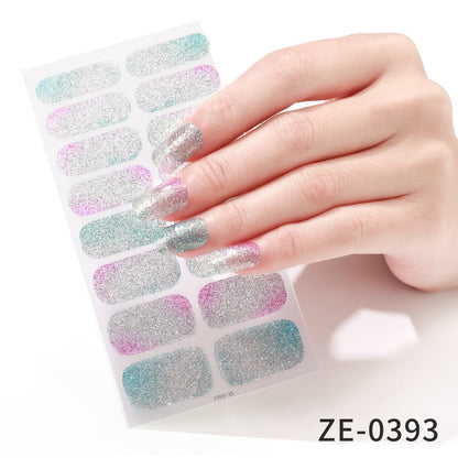 Glitter Ombre Nagelfolien