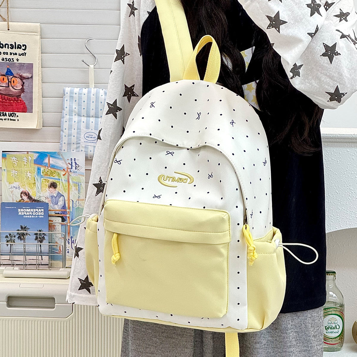 Stylischer gemusterter Rucksack Brehn