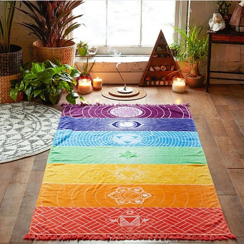 Chakra Symbol Wandteppich
