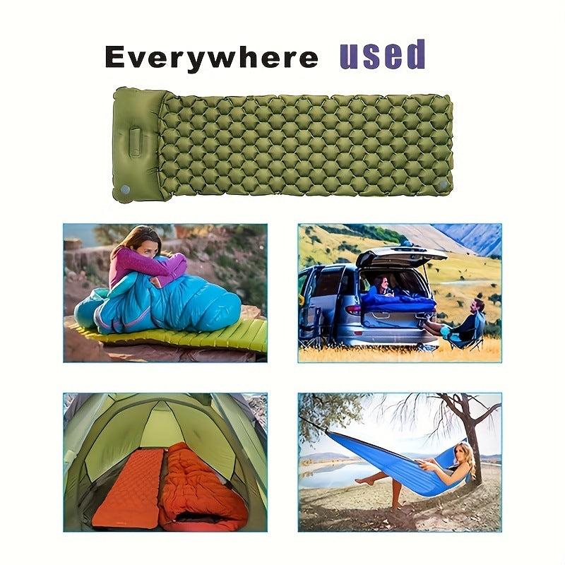 Aufblasbare Komfort-Campingmatte Mit Ergonomischen Luftkissen Brehn