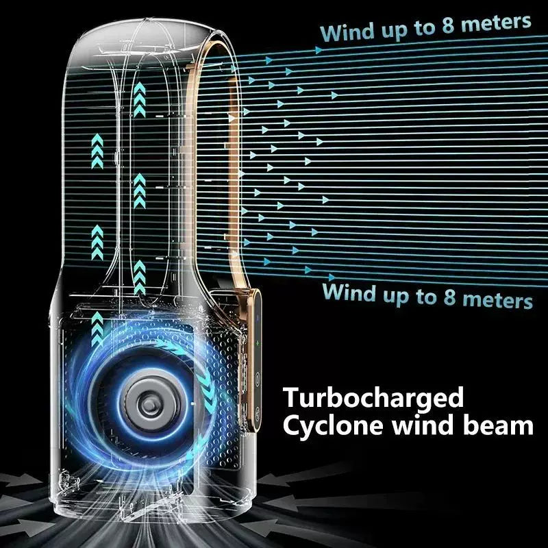 Unisex Einheitsgröße blattloser evaporativer Turmventilator und Luftbefeuchter mit Touch-LED-Display und bürstenlosem Motor Brehn