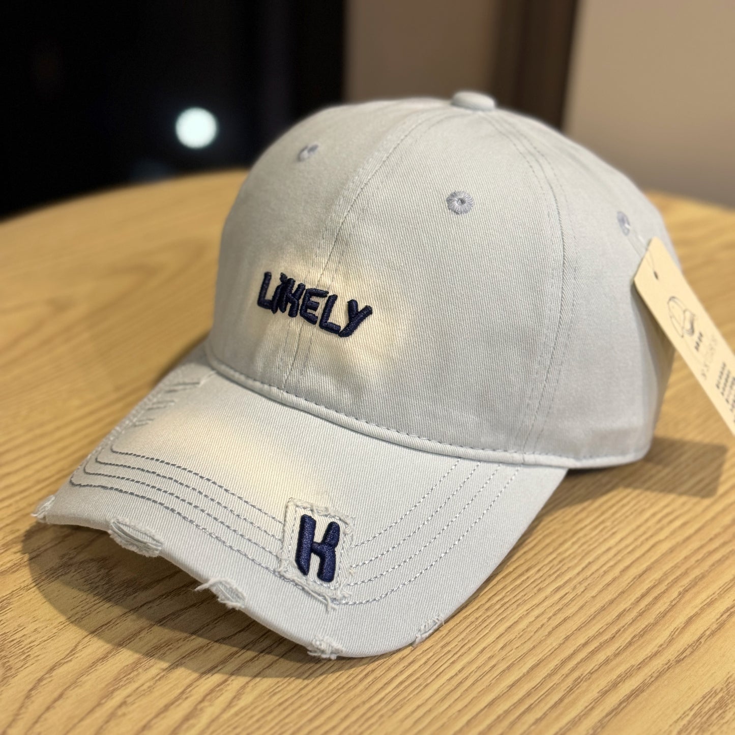 Damen Distressed Bestickte Baseballmütze Brehn