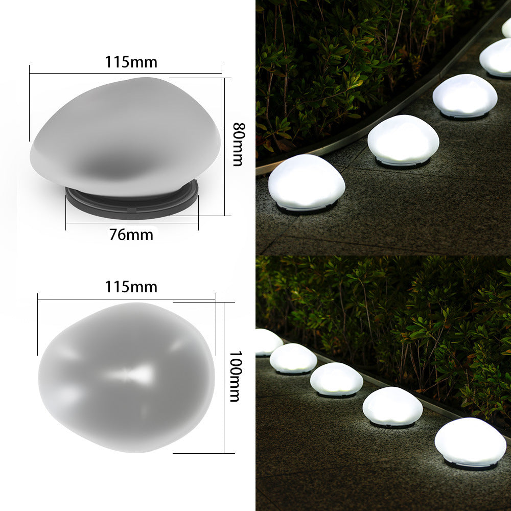 Wiederaufladbare LED-Kieselweglichter Wasserdicht Gartenakzent Brehn