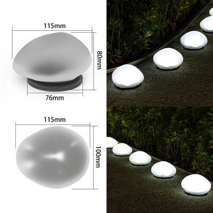 Wiederaufladbare LED-Kieselweglichter Wasserdicht Gartenakzent Brehn