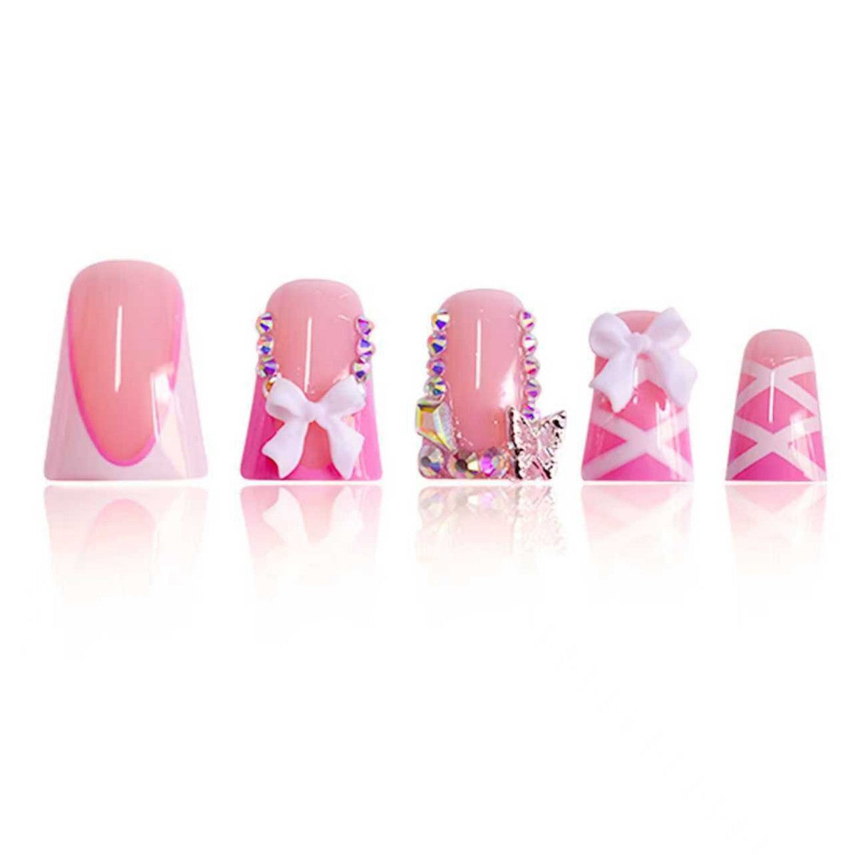 3D Floral Press-On Nail Extensions Brehn
