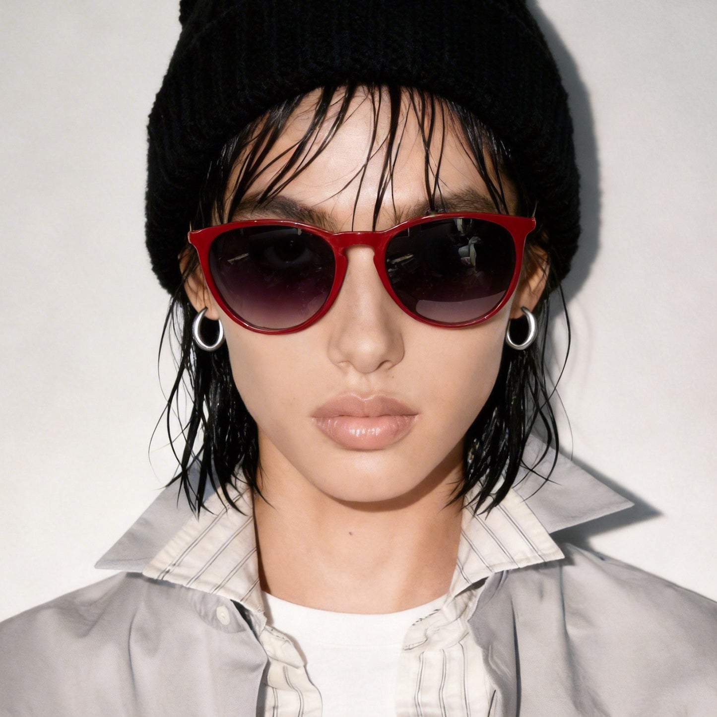 Damen modische Cat-Eye Sonnenbrille mit hochwertigem Kunststoffrahmen und polarisierten Gläsern Brehn