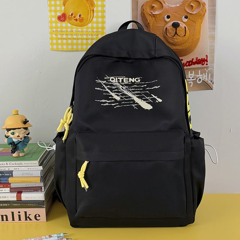Stylischer Grafik-Schulrucksack