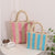 Modische Basttasche mit Strukturiertem Faltendesign Brehn