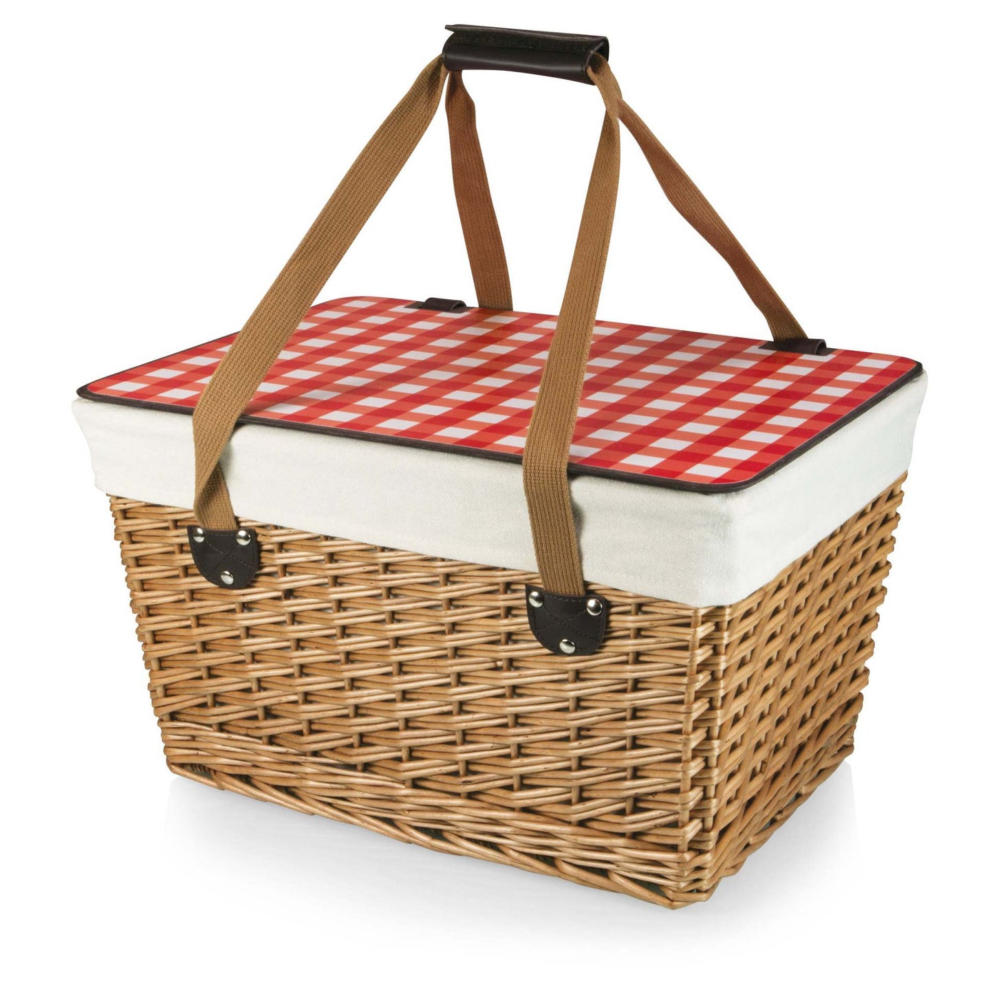 Damen Picknickkorb mit gepolstertem Deckel und robusten Tragegriffen Brehn