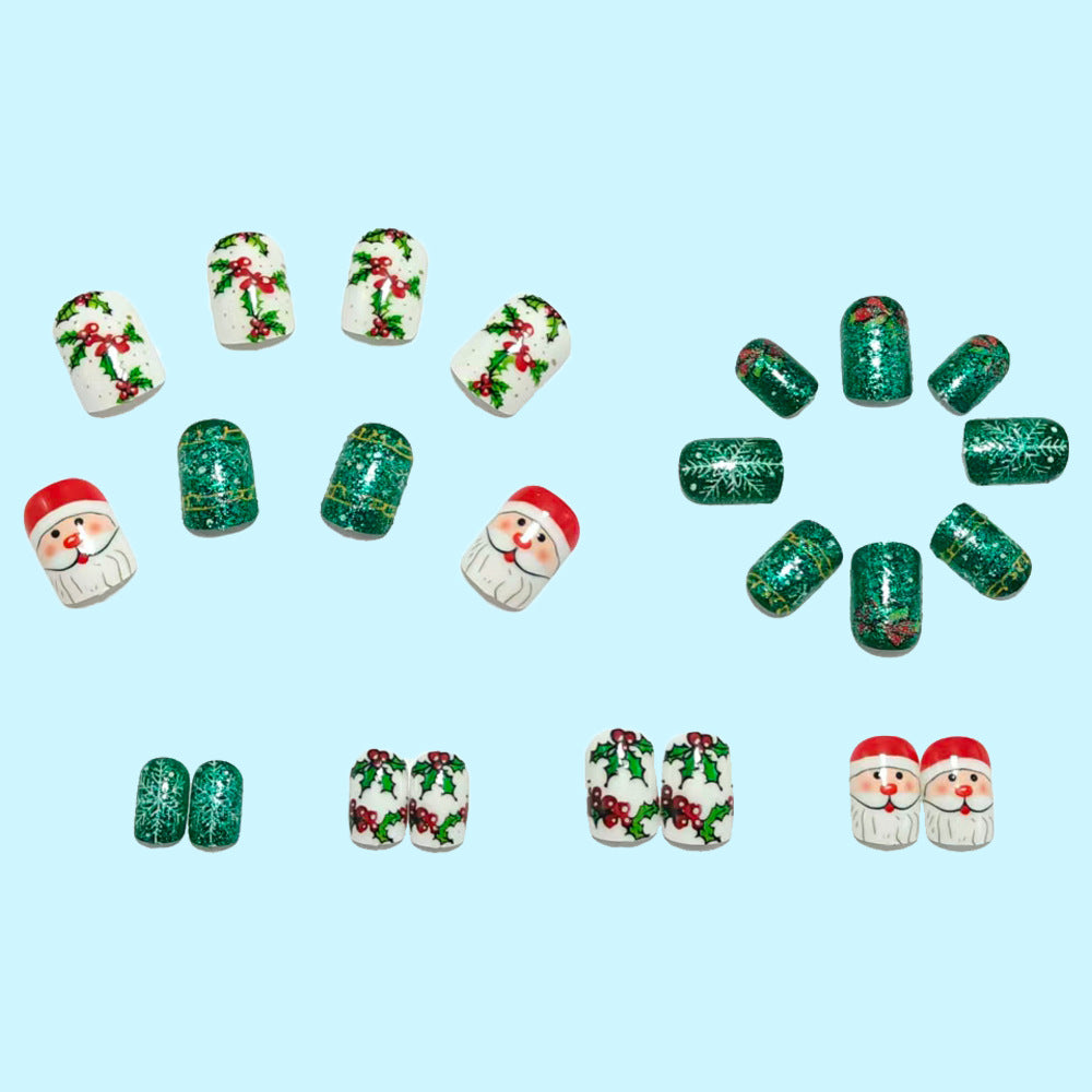 Kreative Kunstnägel Im Festlichen Weihnachtsdesign Brehn