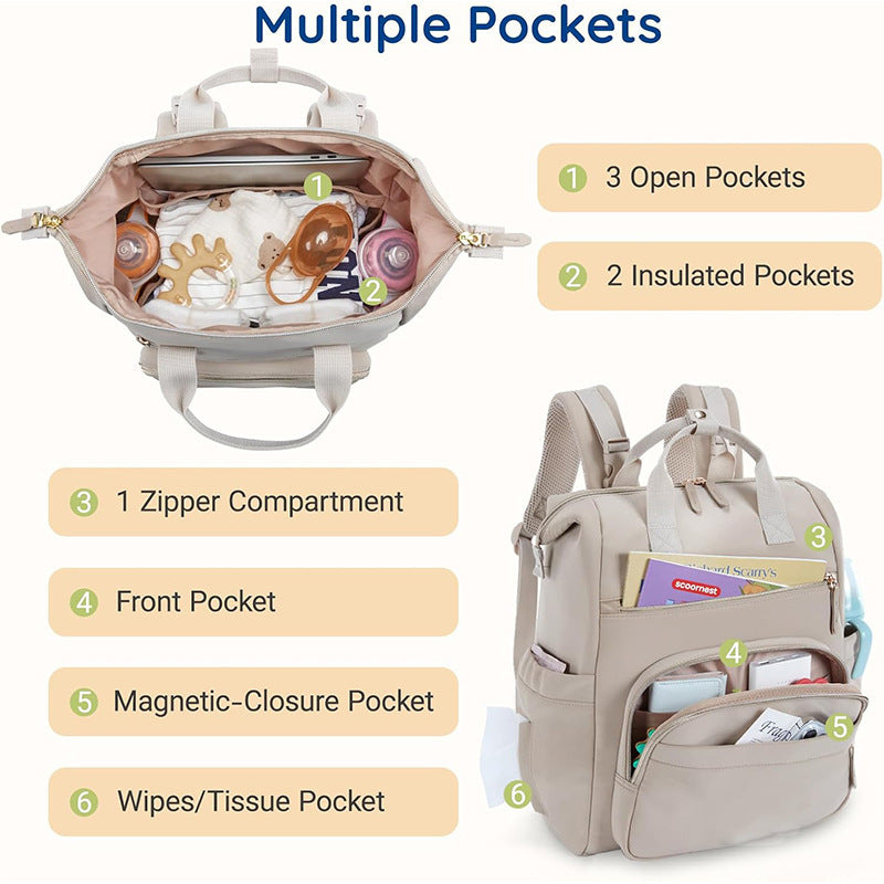 Multifunktionaler Rucksack mit Abnehmbarer Organizer-Tasche Brehn